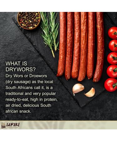 Safari Drywors Spice - Ready-to-Eat South African Food - Delicious Sausage Seasoning - 1kilogram - Buy Online on GoSupps.com
