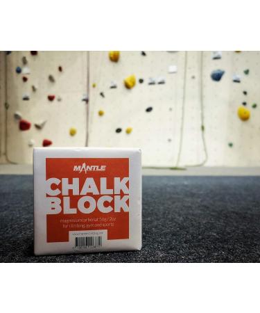 Mantle Chalkblock Climbing Chalk 56g - Ideal for Bouldering Climbing & Gymnastics | Buy 1 or 8 Pack - Buy Online on GoSupps.com