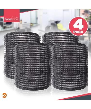 4pk Black Self-Holding Velcro Hair Rollers for Volume | Large Hairdressing Curlers for Long & Short Hair | Salon Quality Black Hair Rollers - Buy Online on GoSupps.com