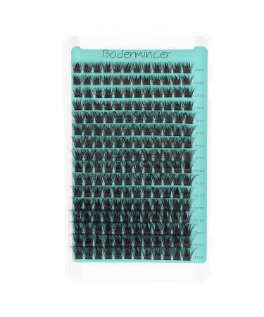 Bodermincer D Curl Eyelashes Large Pack - 192 Cluster 16 Rows - 12-14-16-18mm Mixed Length - High-Quality Extensions - Buy Online on GoSupps.com