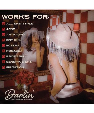 Darlin Skincare Tallow Face Balm - Organic Grass-Fed Moisturizer for Glowy Skin | Nontoxic Beauty for Acne Eczema & Rosacea - Buy Online on GoSupps.com