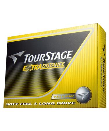 Bridgestone Tourstage Extra Distance Golf Balls, 1 Dozen (Pack of 12) yelow