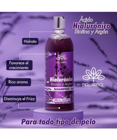 Biotin & Argan Fortifying Shampoo - SLS Free Vegan 1L with Hyaluronic Acid | Shop Internationally - Buy Online on GoSupps.com