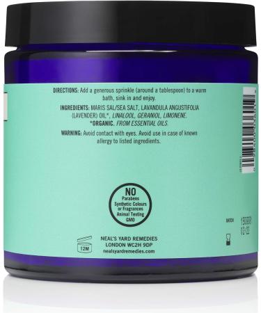 Neal's Yard Lavender Bath Salts | South American Salt Crystals for Restoring & Relaxing | 350g Pack - Buy Online on GoSupps.com