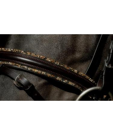 Havanna Bridle Brown Glitter Nose & Browband | Tysons VB WB XF XXF Coldblood | Very Large X-Full - Buy Online on GoSupps.com