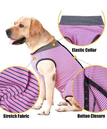 3XL Pink Wound Protection Coat for Dogs & Cats | Postoperative Vest | Replacement for E-Collar | Abdominal Medical Op Clothing - Buy Online on GoSupps.com