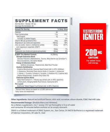 Betancourt Nutrition B-Nox Androrush Pre Workout Supplement with 3 Creatine Blend  BCAAs  Beta-Alanine  and Energy - Watermelon  35 Servings - Buy Online on GoSupps.com