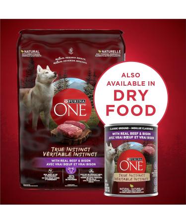 Purina ONE Tender Cuts True Instinct Wet Dog Food in Gravy Variety Pack 2 Flavours - 368 g Can (6 Pack) Pet Food - Buy Online on GoSupps.com