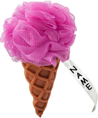 3D Ice Cream Bathing Sponge - Pink Massage Sponge for Kids & Adults - Relaxing Shower Experience - Buy Online on GoSupps.com