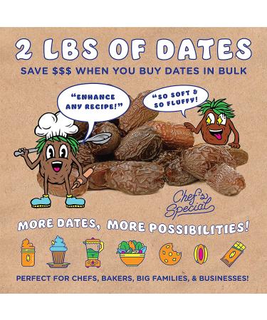 Puffies by Bohemian Dates | Whole Medjool Dates | Soft & Chewy Caramel Flavor | 2 lbs - Buy Online on GoSupps.com