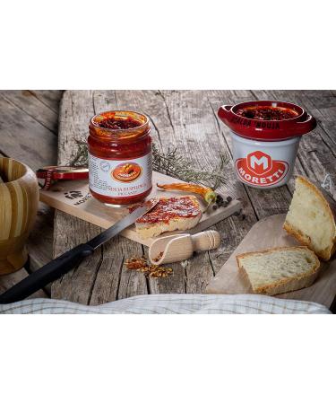 Moretti Nduja Calabrese Di Spilinga Artisan and Original Spicy Non-GMO Spreadable and Creamy 180g Jar (180g (Pack of 1)) - Buy Online on GoSupps.com