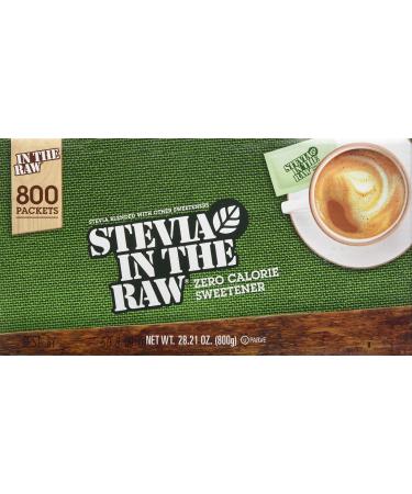 Stevia In The Raw Zero-Calorie Sweetener, 800 ct. 800 Count (Pack of 1)