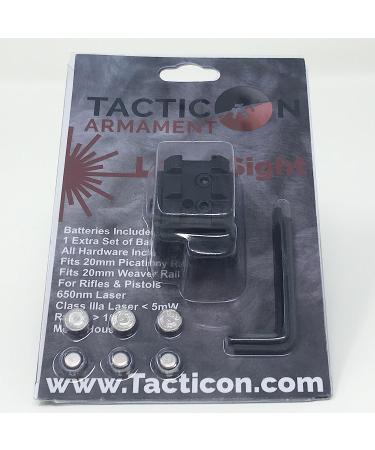 Tacticon Laser Sight | Red Dot for Rifle & Handgun | Weaver/Picatinny Rail | Tactical Sights for Airsoft | Laser Pointer Pistol Optic - Buy Online on GoSupps.com