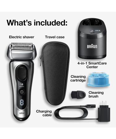 Braun Series 8 8453cc Electric Shaver + Braun Clean & Renew Refill Cartridges (6 Pack) Electric Shaver+ Shaver 6 Pack - Buy Online on GoSupps.com