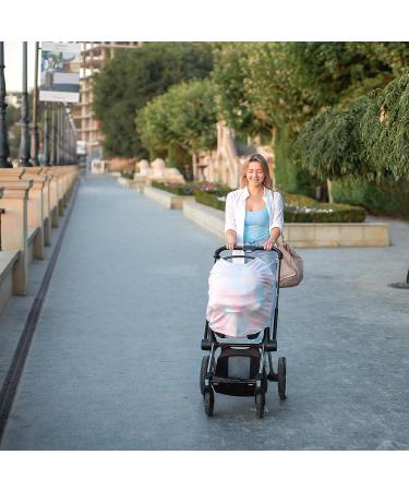 NatureBond Nursing Cover | Privacy Baby Shawl & Car Seat Canopy | Multi-Use Shopping Cart Cover & Blanket - Sunrise Pink - Buy Online on GoSupps.com