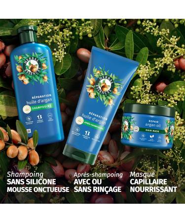 Herbal Essences R paration Apr s-Shampoing Huile d'Argan 200ml Cheveux Ab m s. Nutrition Intense pour Cheveux Doux et Lisses. Ingr dients d'Origine Naturelle* V gan et non Test sur les Animaux Herbal Essences Apr s-Shampoing 200ml - Buy Online on GoSupps.com