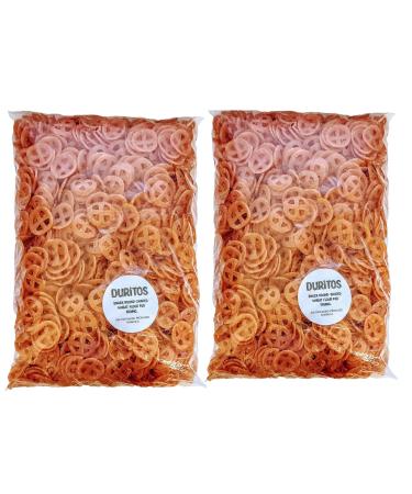 Duros de Harina Pasta Duros, Duritos, Duros, Pasta para Durito, Chicharrones, Churritos, Mexican Wagon Wheels 1000g (Pack of 2)