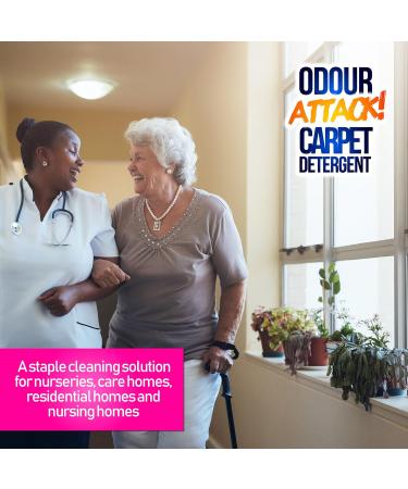 Pro-Kleen Odour Attack Carpet Solution Shampoo 1L Ocean Fresh - Active Enzyme Cleaner Eliminates Urine Faeces Vomit Stains Odours from Dogs Cats Humans For All Carpet Types - Buy Online on GoSupps.com