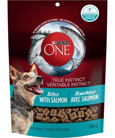Purina ONE True Instinct Bites with Venison + Real Salmon Natural Dog Treats Bundle - Buy Online on GoSupps.com