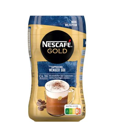 Nescaf Gold Type Cappuccino - Less Sweet Instant Coffee 10 x 250g Can | Premium Soluble Coffee for Home & International Shipping - Buy Online on GoSupps.com