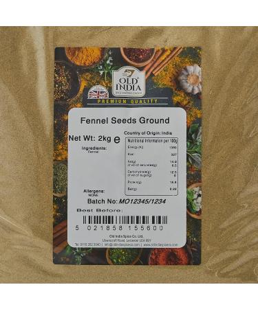Old India Fennel Seeds Ground 2kg - Authentic Indian Spice (Pack of 1) - Buy Online on GoSupps.com