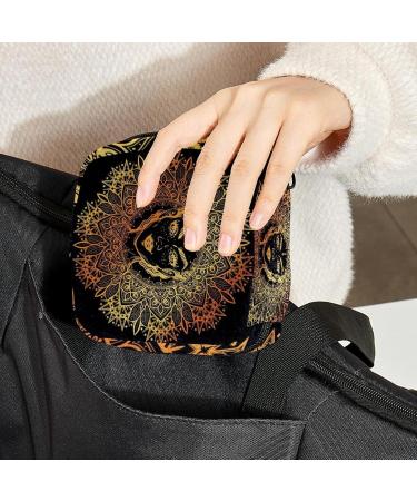 Bohemian Women's Napkin Storage Bag - Mandala Roses | Portable Menstrual Cup & Bandage Organizer - Buy Online on GoSupps.com