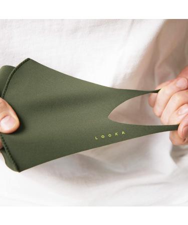 LOOKA Protective Fashion Air Mask - Washable Reusable & Comfortable - Qui Khaki (Medium) | International Shipping - Buy Online on GoSupps.com