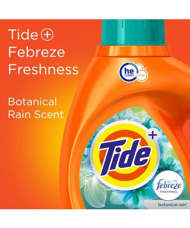 Tide Plus Febreze Freshness Botanical Rain HE Turbo Clean Liq. Laundry Detergent 1.09 L. 24 loads Botanical Rain 1.09 l (Pack of 1) - Buy Online on GoSupps.com