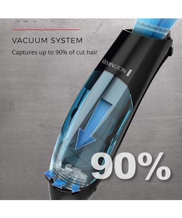 Remington HKVAC2000A Vacuum Haircut Kit for Men - 18 Piece Black Beard Trimmer and Hair Clippers Set - Buy Online on GoSupps.com