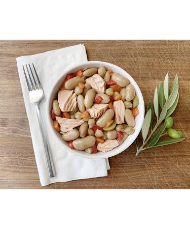 Wild Planet Ready-To-Eat Wild Tuna White Bean Salad with Organic Chickpeas, Carrots, Red Peppers & Green Olives - Pack of 4 | 5.6oz - Buy Online on GoSupps.com