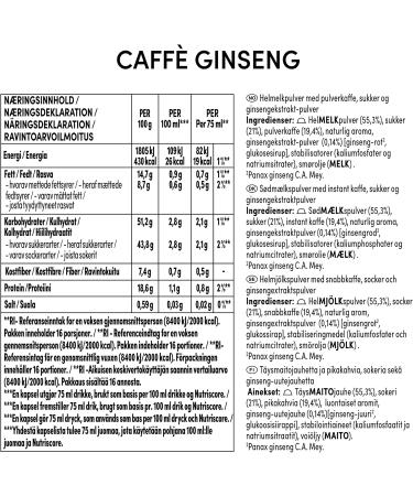  NESCAFE DOLCE GUSTO NESCAF DOLCE GUSTO Ginseng Coffee 6 boxes of 16 capsules (96 capsules compatible with Nescaf Dolce Gusto) - Buy Online on GoSupps.com