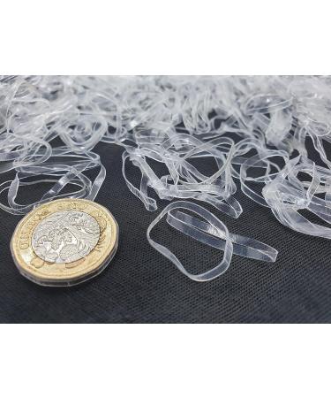 700 Clear Small Elastic Hair Bands - Hair Elastics for Styling - Pack of 700 - Buy Online on GoSupps.com