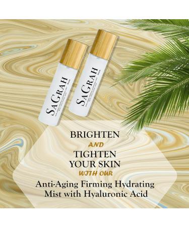 SaGrah Beauty Anti-Aging Firming Hydrating Mist with Hyaluronic Acid - Hydrating Facial Spray for All Skin Types - Vegan and Cruelty Free - 4 fl oz - Buy Online on GoSupps.com