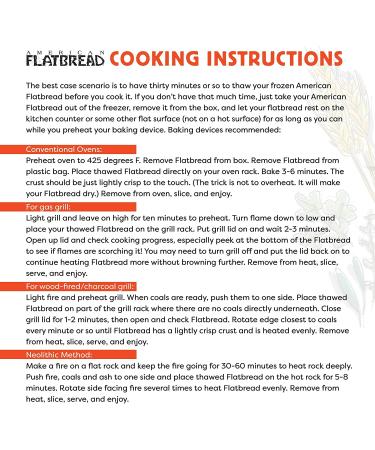 American Flatbread Frozen Premium Cheese and Herb Pizza 13.8 oz (Pack of 6) - Handmade, Wood-Fired, Thin & Crispy - Buy Online on GoSupps.com