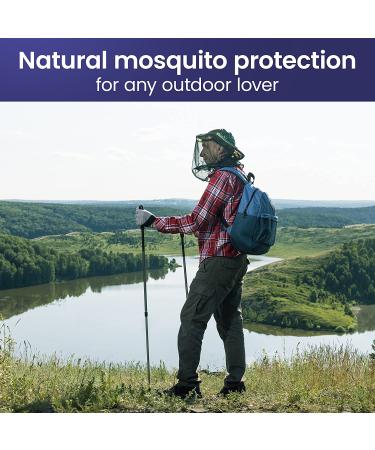 EVEN NATURALS Premium Mosquito Head Net - Ultra Large with Extra Fine Holes - Bug Face Shield for No-See-Ums, Midges, & Gnats - Buy Online on GoSupps.com