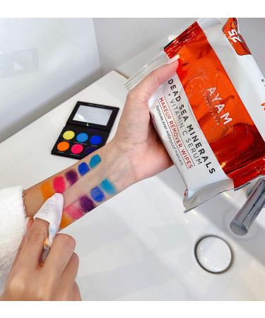 AYAM Beautycare Dead Sea Minerals + Vitamin C Makeup Remover Wipes - 25 Count (Pack of 1) - Buy Online on GoSupps.com