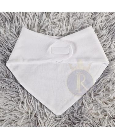 Royal Icon Baby Bandana Bibs - Stylish and Soft Dribble Bibs for Newborns 0-6 Months - Set of 12 White Absorbent Baby Bibs - Buy Online on GoSupps.com