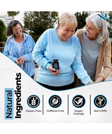 AI Brain Nootropic Supplement for Focus, Memory & Mental Clarity Improvement Capsules for Men & Women, Caffeine-Free Daily Cognitive Support with Bacopa, Alpha GPC & Vitamin B6, 60 Vegetarian Capsules - Buy Online on GoSupps.com