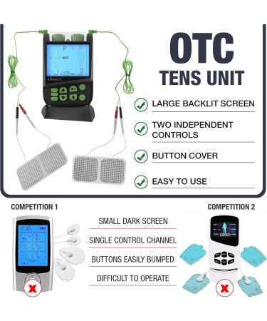 Ultima OTC TENS Massager - Best Electric Muscle Stimulator for Pain Relief & Nerve Therapy Device - International Shipping Available - Buy Online on GoSupps.com