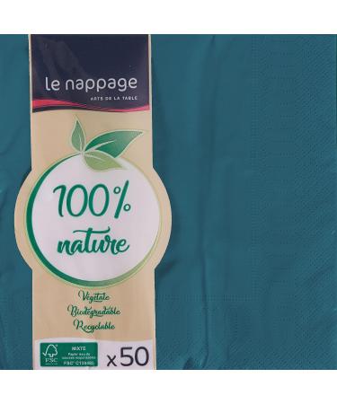 Buy Le Nappage Duck Blue 50 Cotton Wool Napkins | 2-Ply FSC Certified 33x33 cm - International Shipping - Buy Online on GoSupps.com