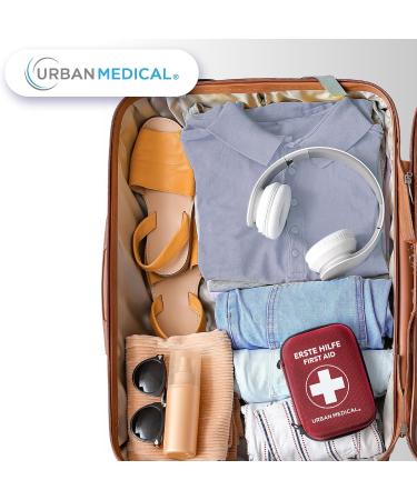 Urban Medical Outdoor First Aid Set - Fully Equipped Kit with Malta Emergency Brochure Rescue Blanket & Rain Poncho | Ideal for Car & Bike | DIN13167 - Buy Online on GoSupps.com