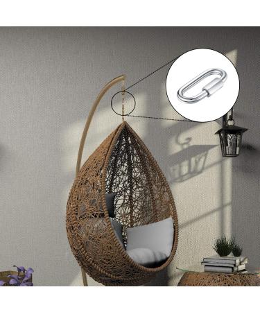 4 Pack M8 Heavy Load Carabiner Hooks - Stainless Steel Quick Coupling for Camping Hiking Fishing & Outdoor Activities - 500 kg Capacity - Buy Online on GoSupps.com