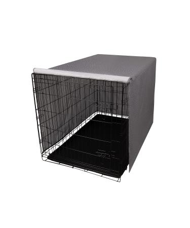 PetPrime Dog Crate Cover Indoor Durable Windproof Kennel Cage Cover - Puppy Eliminate Polyester Dog Anxiety Fit for 24 30 36 42 48 Inches Wire Dog Crate for Small Medium and Large Dog 36 Inch (36"x23"x25")