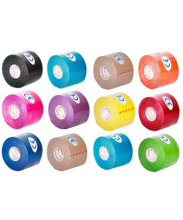 Kinesiology Tape Pro, Athletic Waterproof Muscle Support Adhesive Kinesio Sport Tape for Athletes 2 inches x 16.4 feet, 2 Rolls, Beige 2 Pack Beige