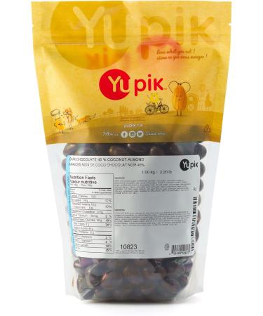 Yupik 45% Dark Chocolate & Coconut Coated Almonds 1 kg Gluten-Free Kosher Whole Roasted Nuts Crunchy Almonds Dipped in Chocolate and Coconut Coating Chocolate Candy Sweet Snacks 1 kg (Pack of 1) - Buy Online on GoSupps.com