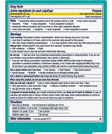 Vicks Sinex Severe LiquiCaps - Non-Drowsy Nasal Decongestant for Sinus Relief - Buy Online on GoSupps.com