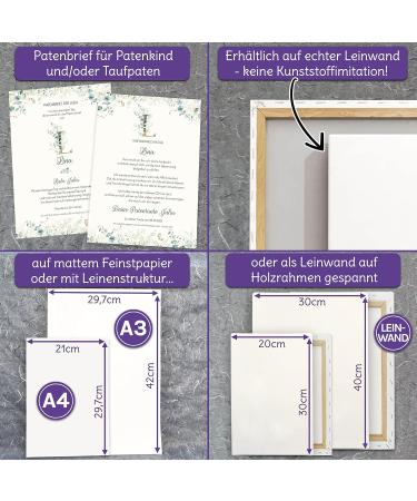 Personalized Fairy Dust Sponsoring Letter | Custom Baptismal Gift for Godchild & Godfather | Monogrammed Sponsor Letter & Certificate - Buy Online on GoSupps.com