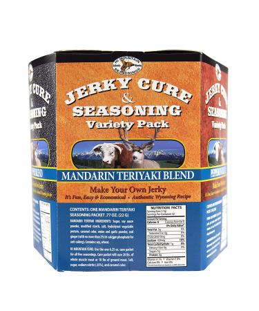 Hi Mountain Jerky Cure & Seasoning Kit - Variety Pack #2 - Mandarin Teriyaki, Pepperoni, Sweet & Spicy, Inferno - Buy Online on GoSupps.com