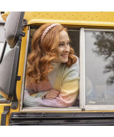 Invisibobble Hairhalo Retro Dreamine - Adjustable Pink Braided Hair Ripe for Girls & Women | Hair-Friendly & Comfortable | Designed in Munich - Buy Online on GoSupps.com