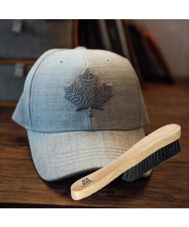 Premium Hat Brush for Felt, Fedora, Baseball Cap & Western Cowboy Hats - 100% Horse Hair Bristles, Beech Wood Handle for Clothes, Furniture, Pet Hair Cleaning Kit | Beige - Buy Online on GoSupps.com
